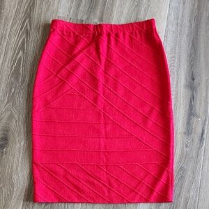 St. John Collection Red Skirt